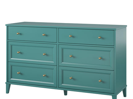 Monticello - 6 Drawer Dresser - Green