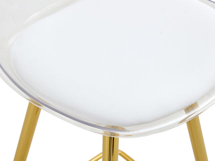 Stylish Upholstered Bar Chairs With Metal Leg