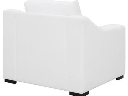 Chelan - Upholstered Sloped Arm Accent Chair - White