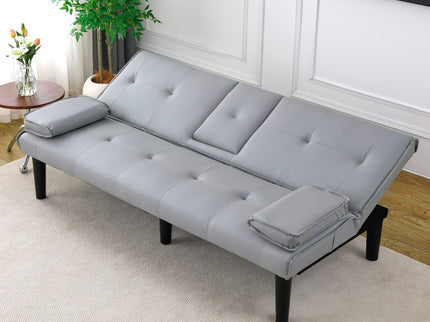 Sofa Bed With Foldable Design And Cup Holder