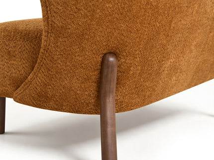 Nordic Chair Laid Back Loveseats With Curved Backres, No Armrests