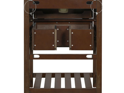 Modern Bathroom Vanity With Integrated Sink, Cabinet With 1 Deep Drawer And 1 Tip-Out Drawer