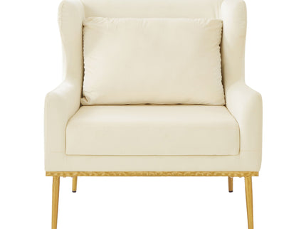 Elegant Curved Armrest Accent Armchair