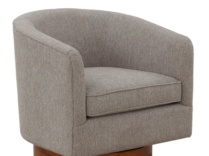 Miramar - Swivel Barrel Chair With Wooden Base
