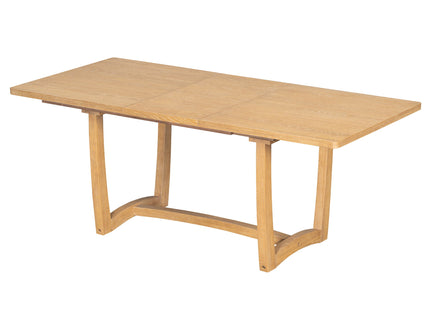 Rectangular Extendable Dining Table Set With 6 Upholstered Chairs