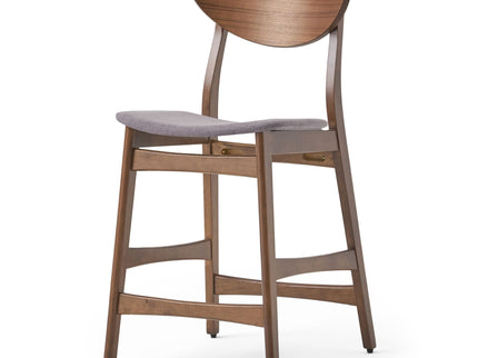 Elegant Counter Height Chair With Cushioned Seat