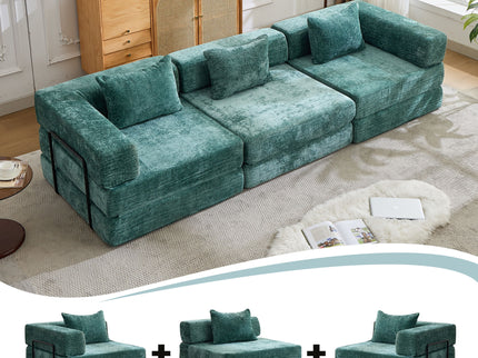 Convertible Floor Sofa Bed, Boneless Modular Sectional Sofa For Living Room