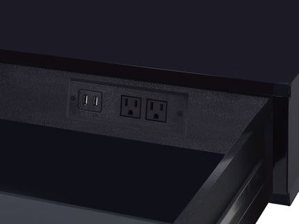 Coleen - High Gloss Writing Desk With USB