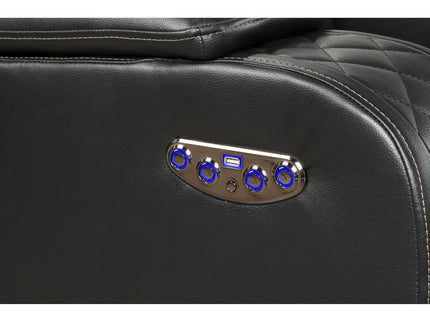 Benz - LED & Power Recliner With Adjustable Headrests And Ambient LED Lighting