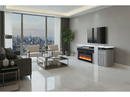 Zorra - Entertainment Unit With Bluetooth Speaker - Gray