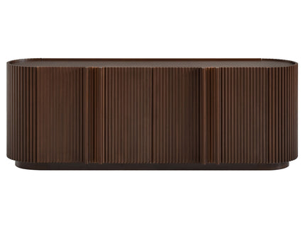 TV Stand With Fluted Tambour Style Door