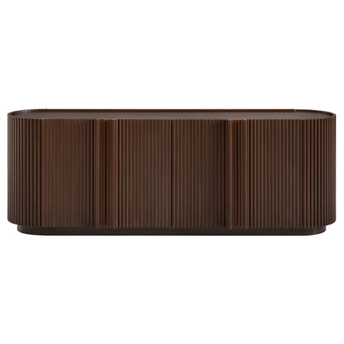 TV Stand With Fluted Tambour Style Door