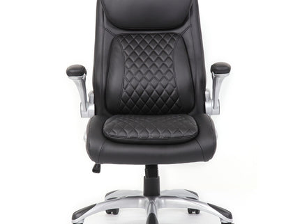High Back Ergonomic Executive Office Chair, Adjustable Height And Lumbar Support For Home & Office - Black