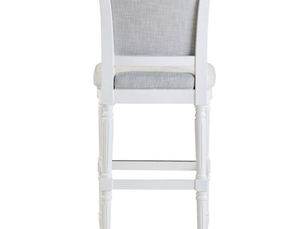 Stool With Upholstered Seat And Back