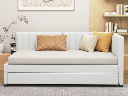 Upholstered Daybed, Sofa Bed Frame, No Box Spring Needed