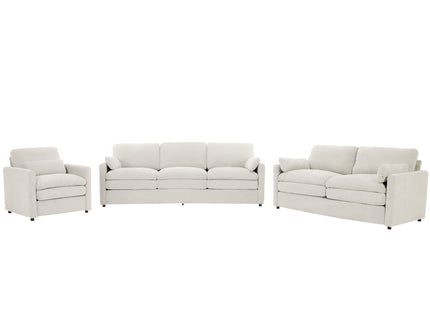 Cozy Upholstered Sofa Set For Living Room