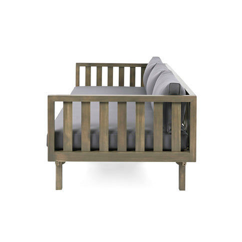 Claremont - 3 Seater Daybed Teak Acacia Wood Water Resistant Cushions