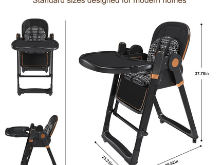 Convertible Baby High Chair To Rocker With 5 Point Harness