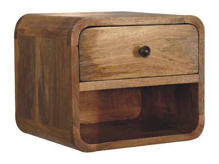 Mini Floating Open Bedside - Oak