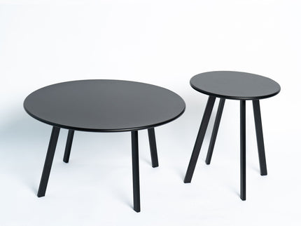 Round Nesting Coffee Table (Set of 2) - Black