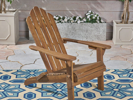 Aurascape - Outdoor Acacia Wood Foldable Adirondack Chair