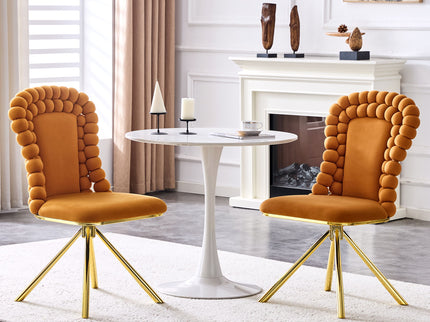 Puffy Bubble, Ball Chain Chair For Dining Room & Kitchen (Set of 2)