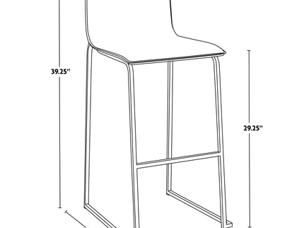 Mara - Contemporary Upholstered Barstool (Set of 2)