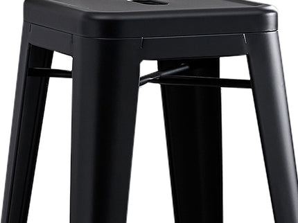 Backless Lightweight Bar Stools (Set of 2) - Black