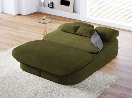 2 In 1 Foldable Sofa Bed With Multi Functional Blanket, Floor Lounge Sofa