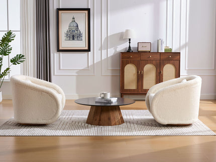 Swivel Accent Chair With 360 Degree Rotating