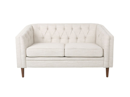 Sophisticated Loveseat With Diamond Stitched Detailing