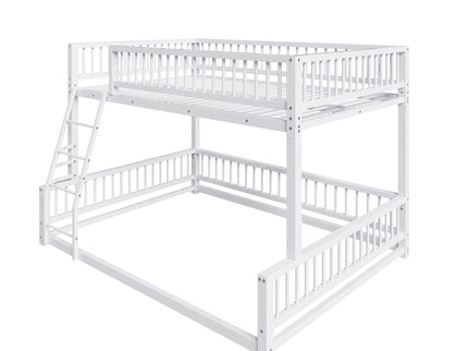 Bunk Bed With Ladder And Safety Guardrails