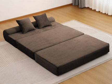 Convertible Sofa Bed, 2 Seater Fold Out Floor Couch