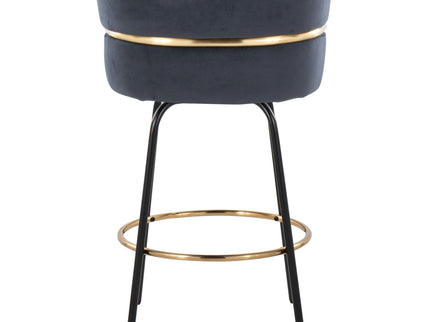 Cinch - Contemporary Fixed Height Counter Stool With Swivel & Round Footrest (Set of 2)