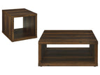 Dark Brown / 2 Pc. Coffee Table, End Table