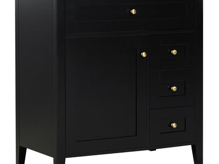 Bathroom Vanity With Sink, 3 Drawers And Adjustable Shelf