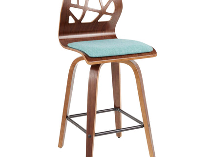 Folia - Mid Century Modern Counter Stool (Set of 2)