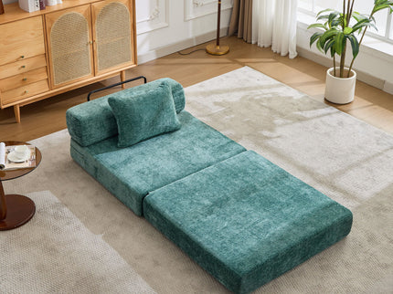 Convertible Floor Sofa Bed With Fixed Shape Frame For Living Room