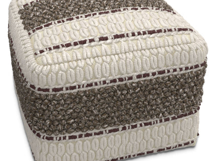 Grady - Handcrafted Square Pouf