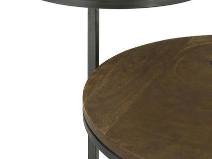 2 Tier Accent Table - Brown