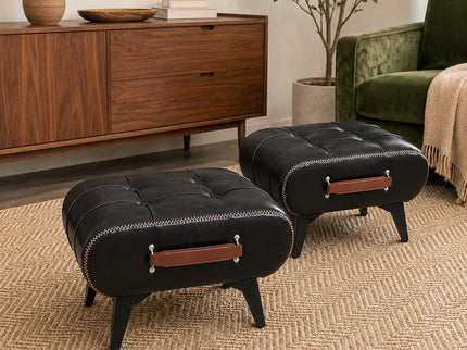 Minimalist Footstool With Hidden Storage
