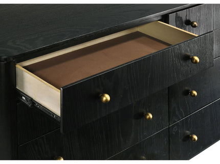 Anser - 8 Drawer Dresser - Black