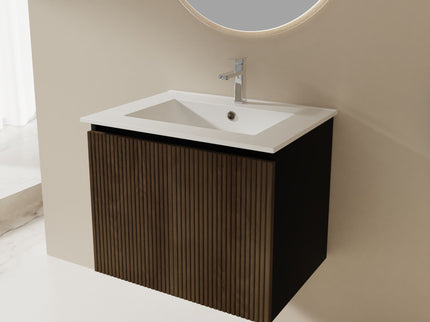 Floating Bathroom Vanity Combo, Towel Rack