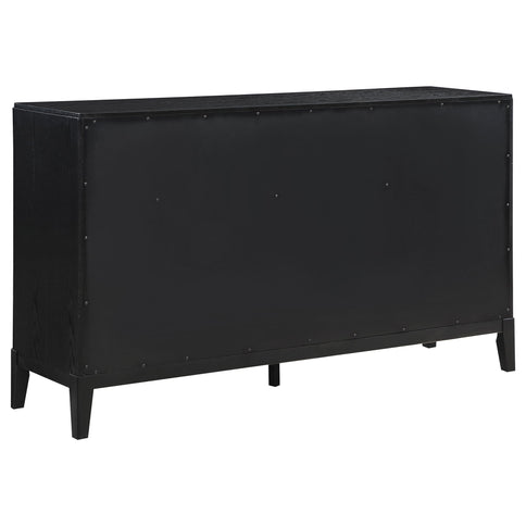Mason - 8 Drawer Dresser With Fluted Design - Black