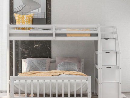 Loft Bed With Staircase And Storage