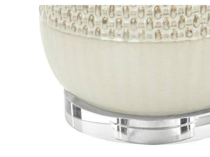 Contemporary Lighting, Table Lamp, Ceramic, Resin - Cream