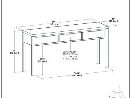 Hollander - Wide Console Table