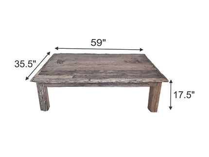 Rustic Coffee Table - Wood