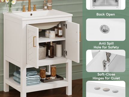 Modern Bathroom Vanity With Elegant Twill Design