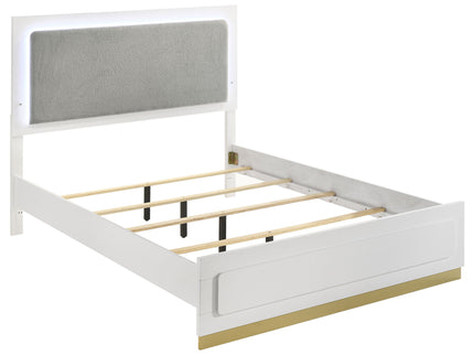 Sophia - Panel Bed With LED Headboard